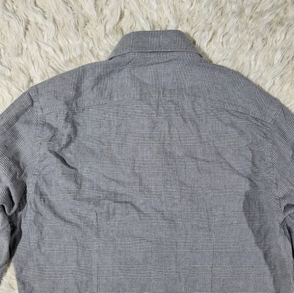 Pini Parma Classic Gray Linen Shirt Made In Italy Size 15 Neck - Picture 13 of 16